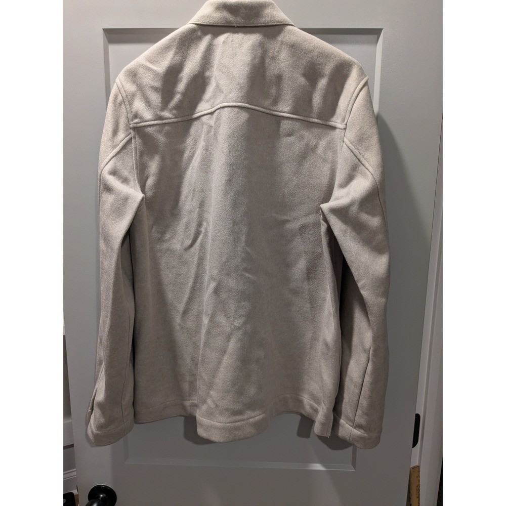 NWT GAP Mens Shirt Jacket Beige Button Up Collared Long Sleeve Size L - Picture 8 of 8